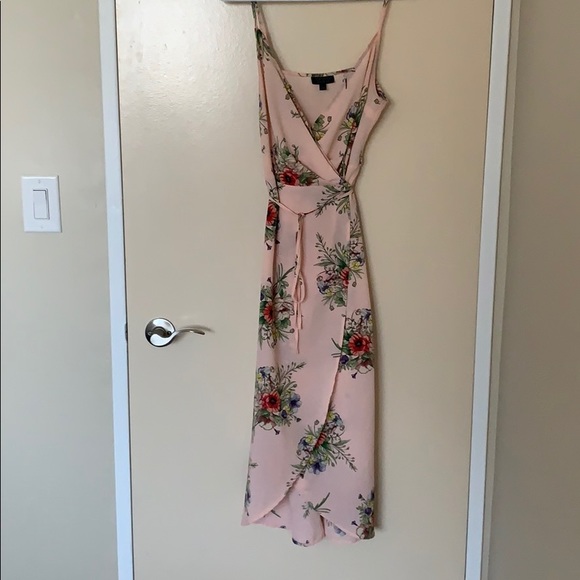 TopShop Floral Wrap Dress - Picture 2 of 4